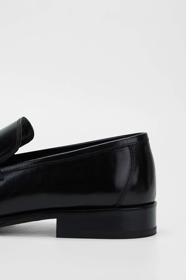  Tamer Tanca Erkek Hakiki Deri Siyah Makosen Ayakkabı