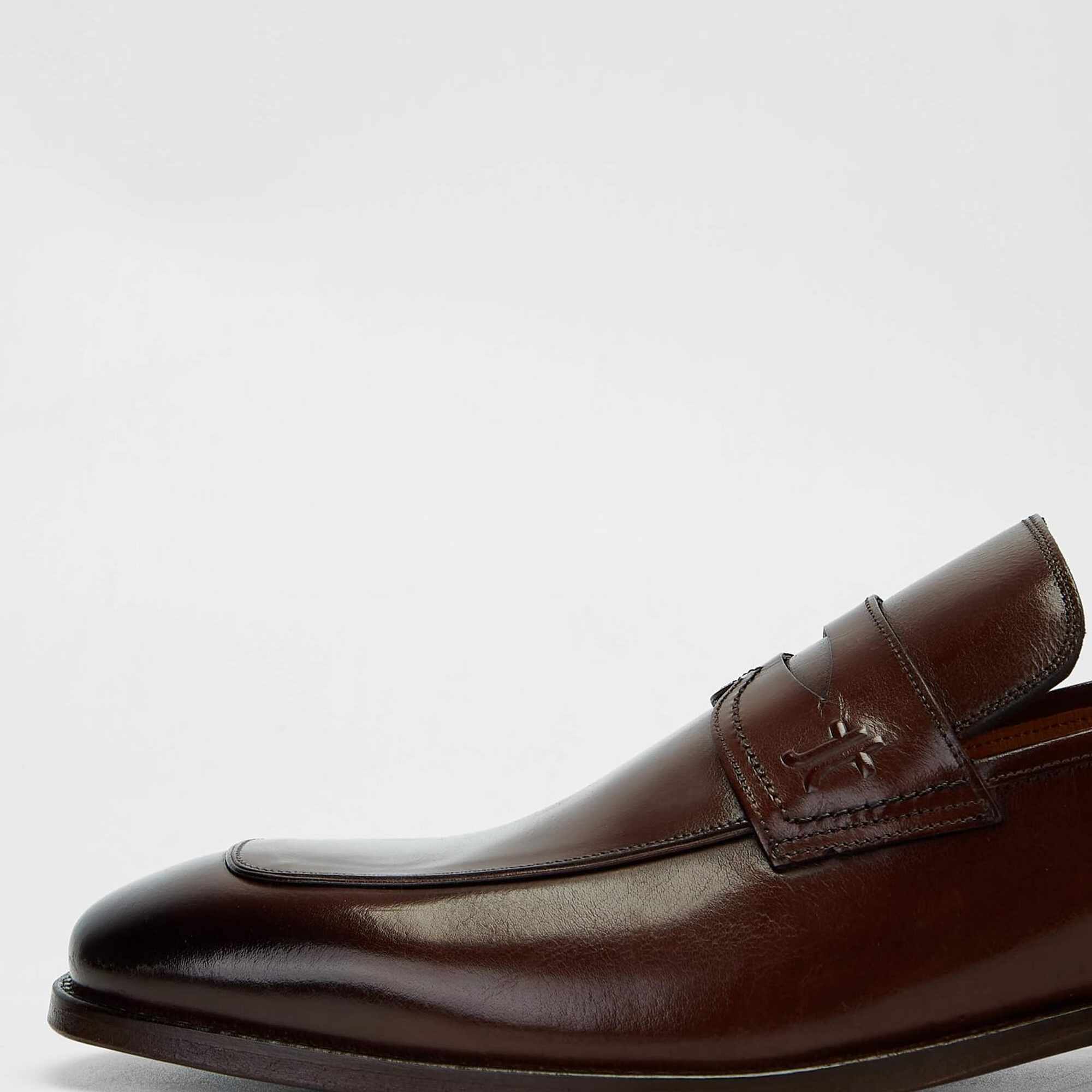 Tamer Tanca Erkek Hakiki Deri Taba Bufalo Makosen Ayakkabı