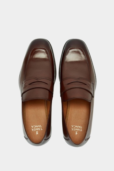  Tamer Tanca Erkek Hakiki Deri Taba Bufalo Makosen Ayakkabı