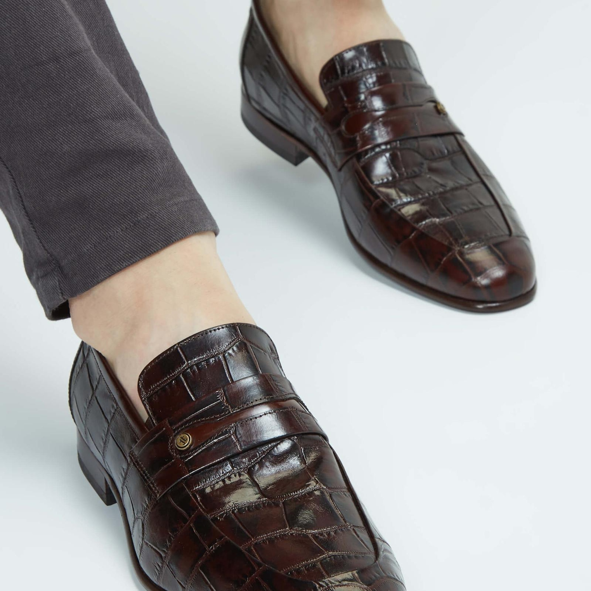 Tamer Tanca Erkek Hakiki Deri Kahverengi Makosen Ayakkabı