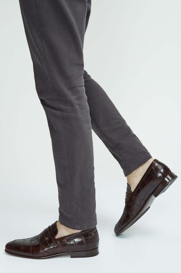  Tamer Tanca Erkek Hakiki Deri Kahverengi Makosen Ayakkabı