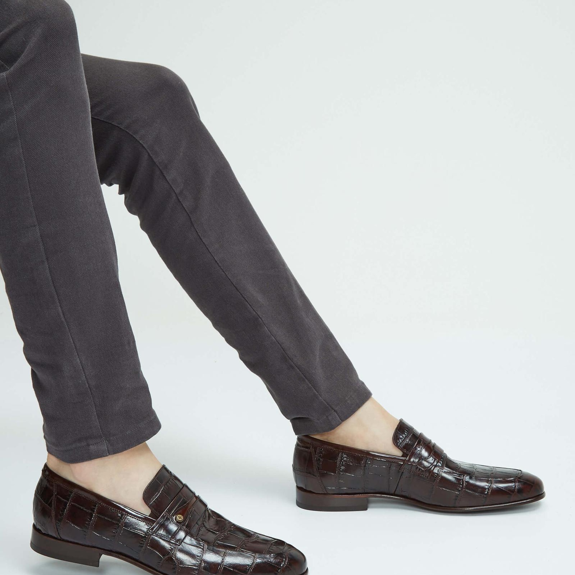 Tamer Tanca Erkek Hakiki Deri Kahverengi Makosen Ayakkabı