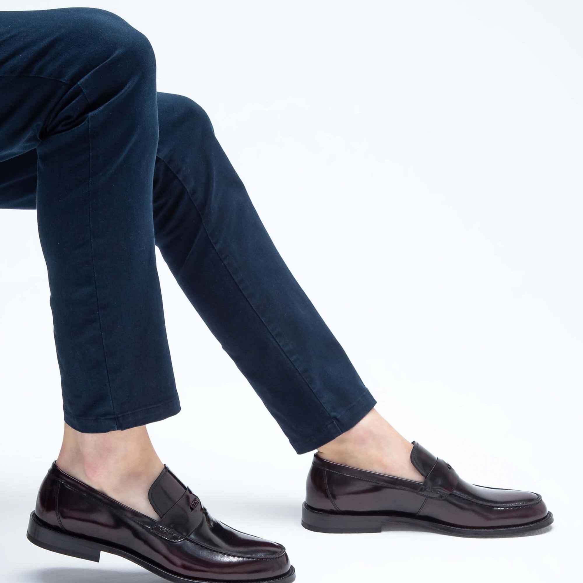 Tamer Tanca Erkek Hakiki Deri Bordo Makosen Ayakkabı