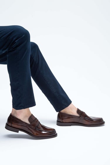  Tamer Tanca Erkek Hakiki Deri Taba Makosen Ayakkabı