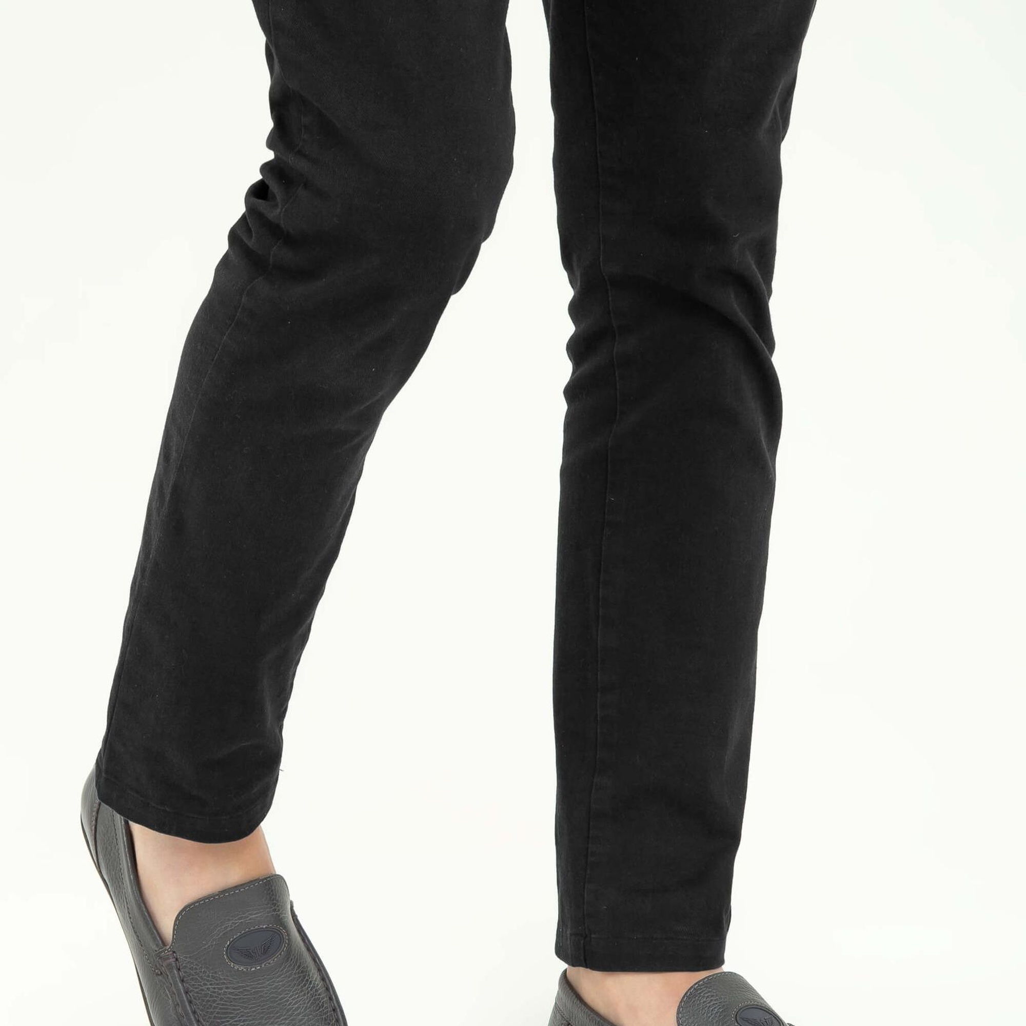 Tamer Tanca Erkek Hakiki Deri Gri Driver Ayakkabı