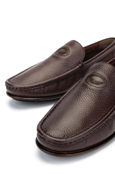  Tamer Tanca Erkek Hakiki Deri Kahverengi Floter Driver Ayakkabı