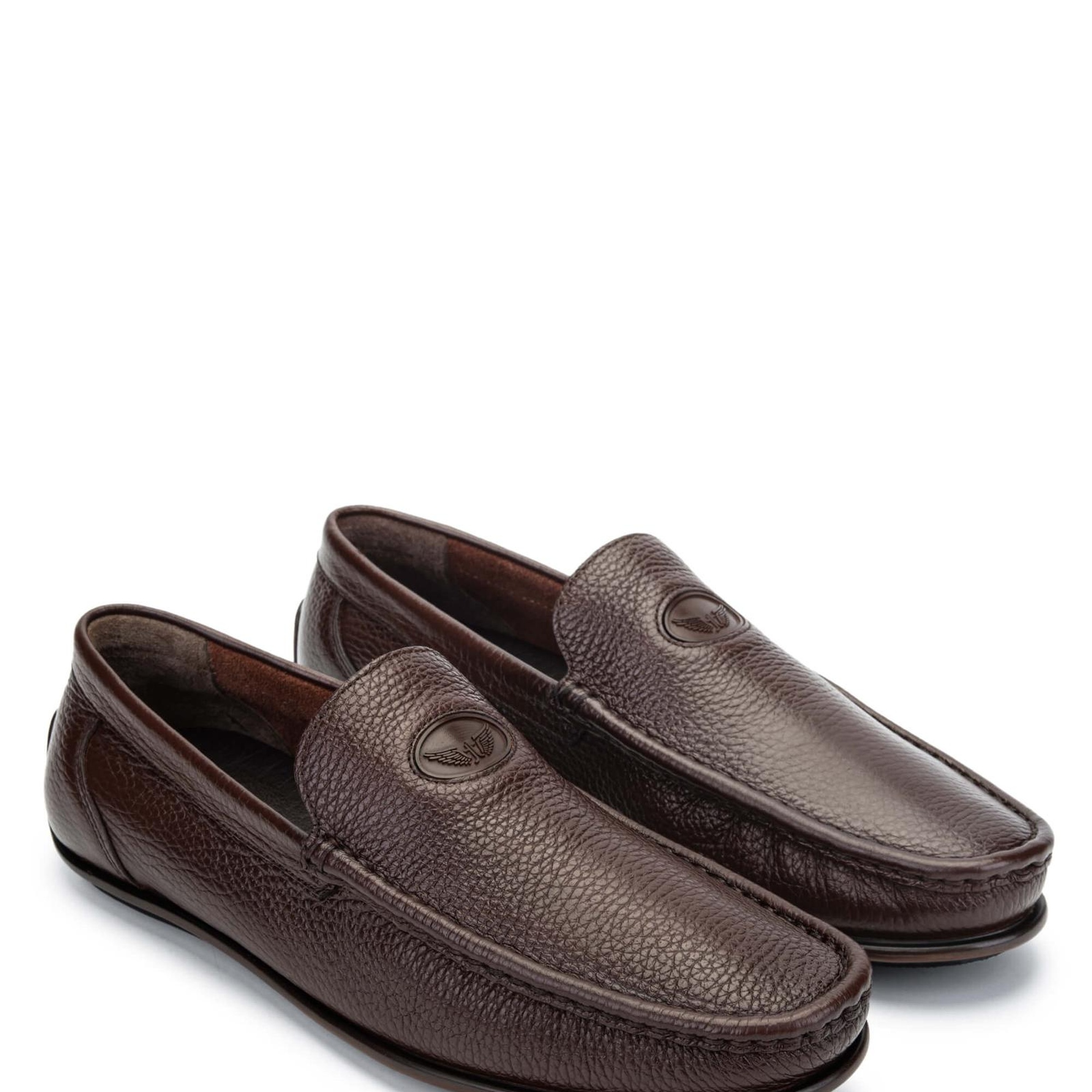 Tamer Tanca Erkek Hakiki Deri Kahverengi Floter Driver Ayakkabı