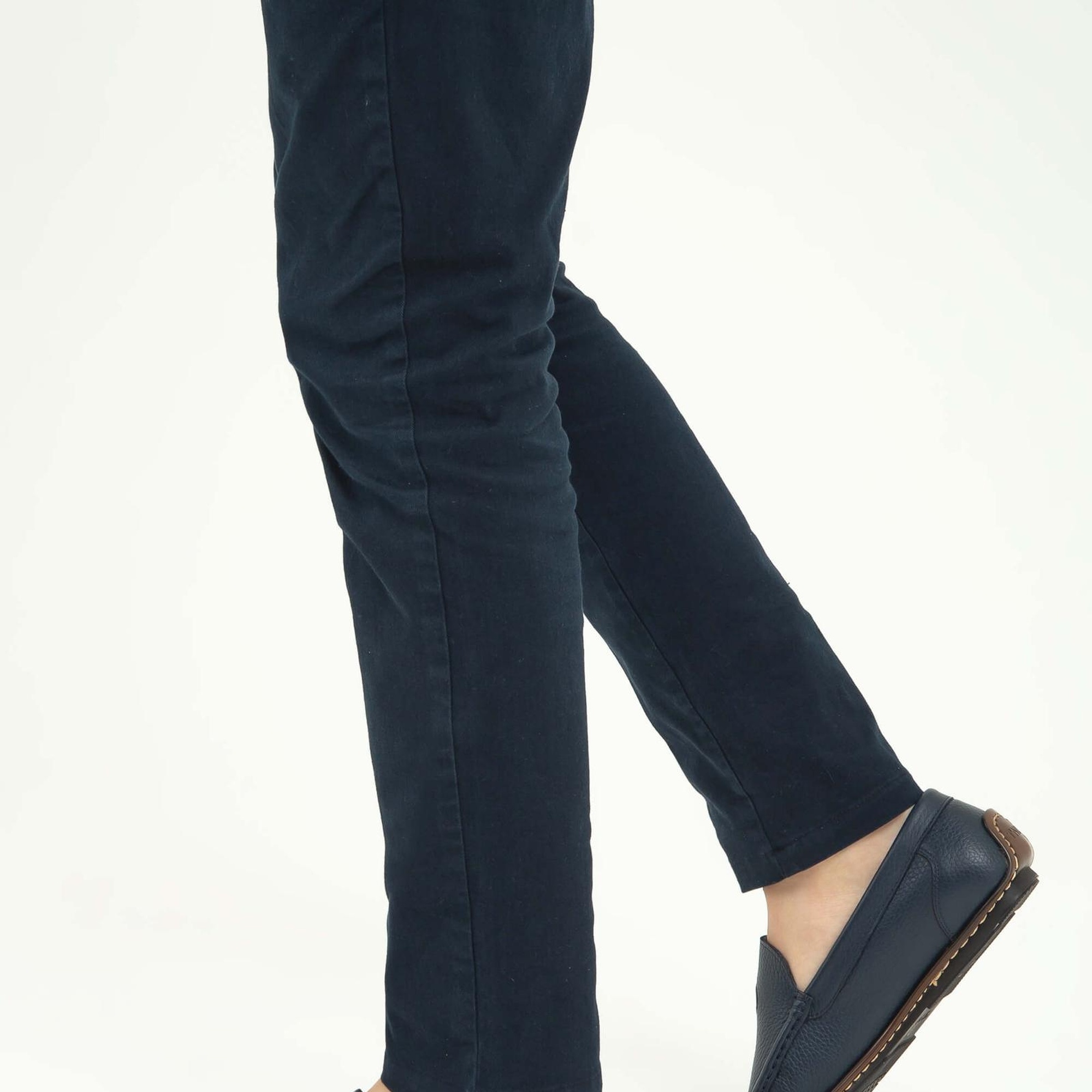 Tamer Tanca Erkek Hakiki Deri Lacivert Driver Ayakkabı