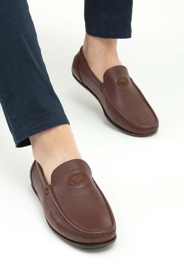  Tamer Tanca Erkek Hakiki Deri Taba Floter Driver Ayakkabı