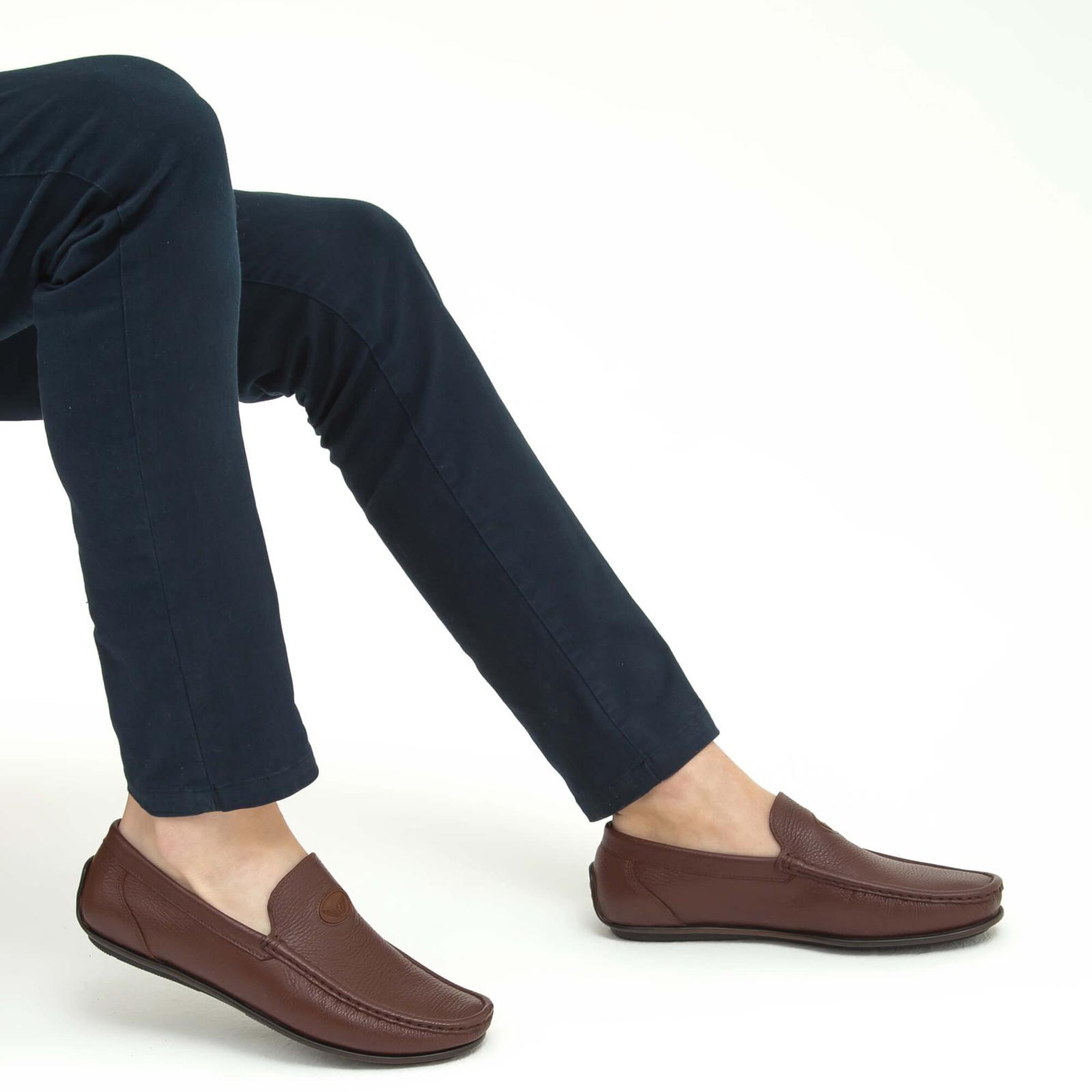 Tamer Tanca Erkek Hakiki Deri Taba Floter Driver Ayakkabı