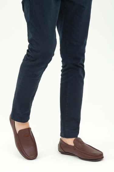  Tamer Tanca Erkek Hakiki Deri Taba Floter Driver Ayakkabı