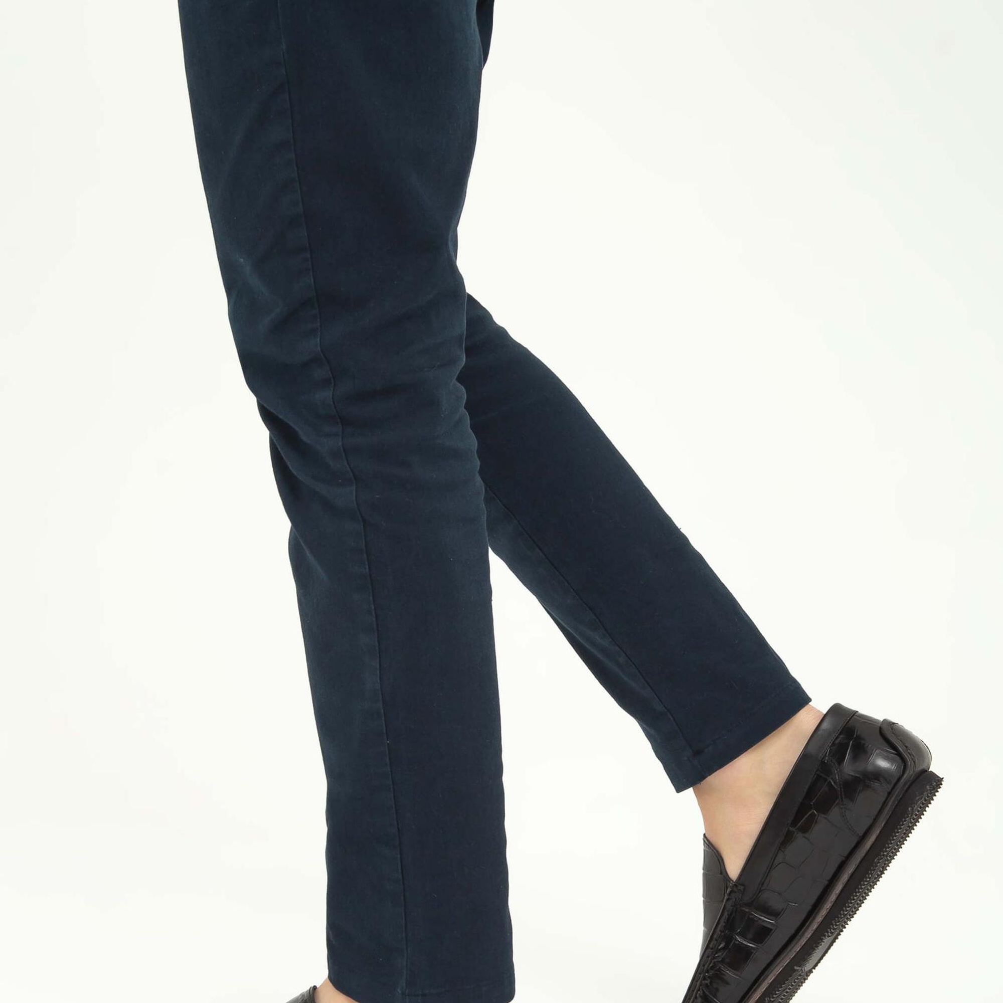 Tamer Tanca Erkek Hakiki Deri Siyah Kroko Driver Ayakkabı