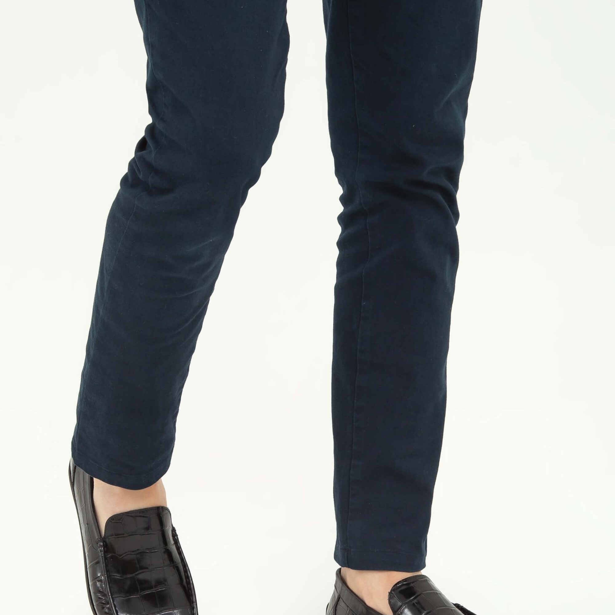 Tamer Tanca Erkek Hakiki Deri Siyah Kroko Driver Ayakkabı