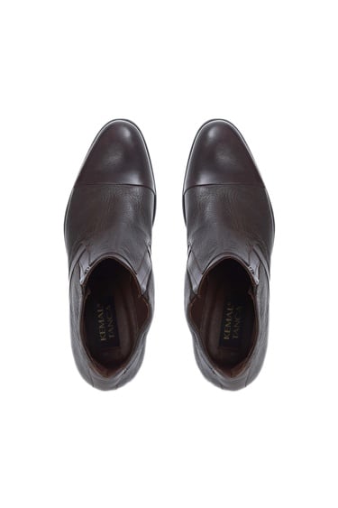  Tamer Tanca Erkek Hakiki Deri Kahverengi Klasik Bot