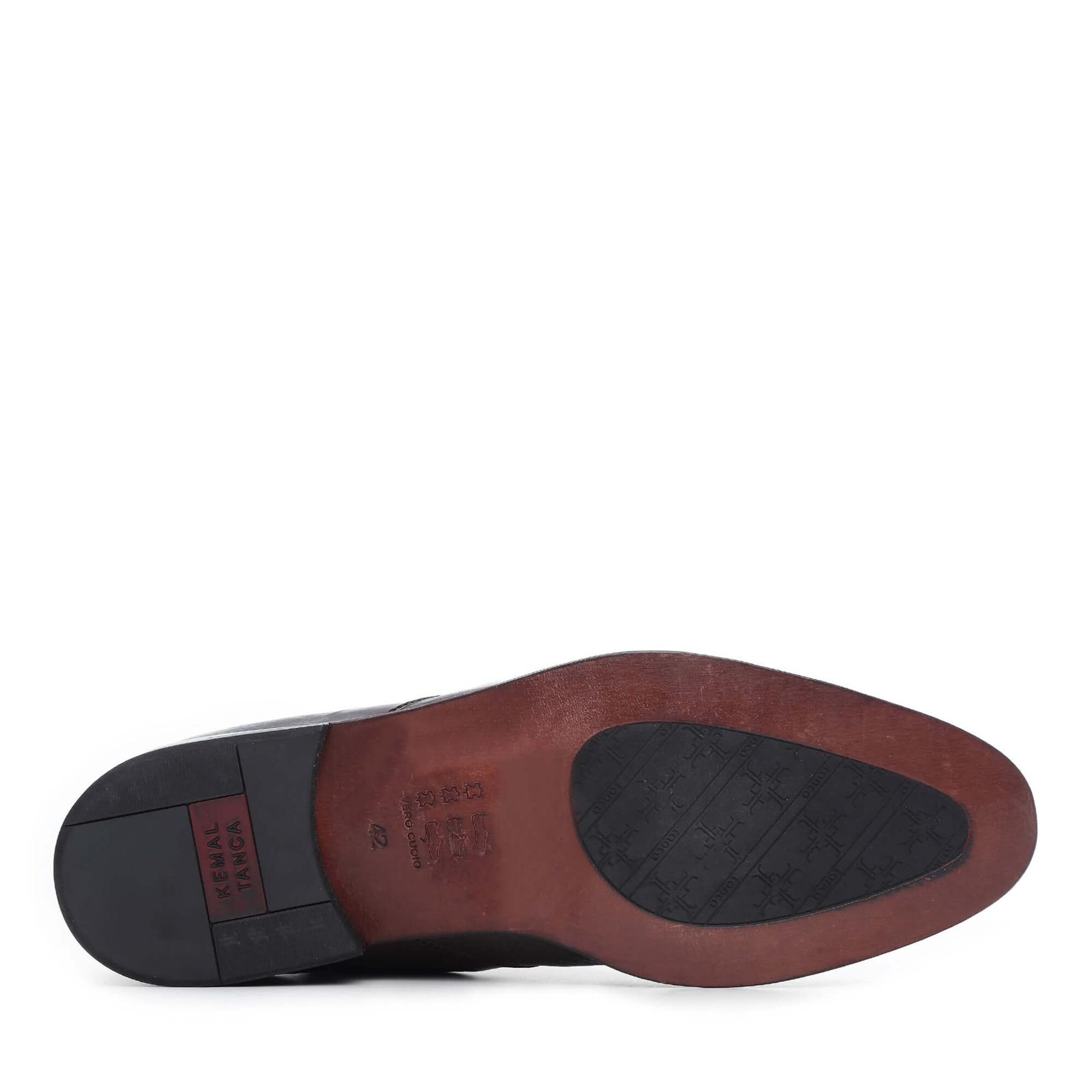 Tamer Tanca Erkek Hakiki Deri Kahverengi Klasik Bot