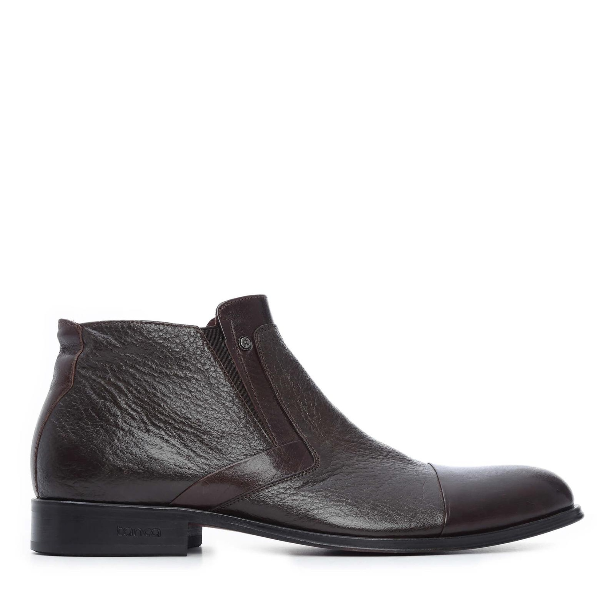 Tamer Tanca Erkek Hakiki Deri Kahverengi Klasik Bot