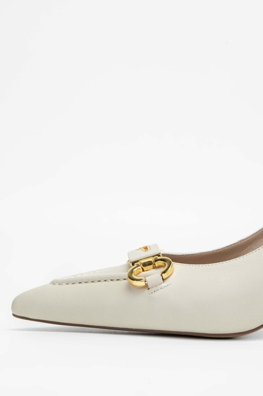  Tamer Tanca Kadın Vegan Bej Topuklu & Stiletto Ayakkabı