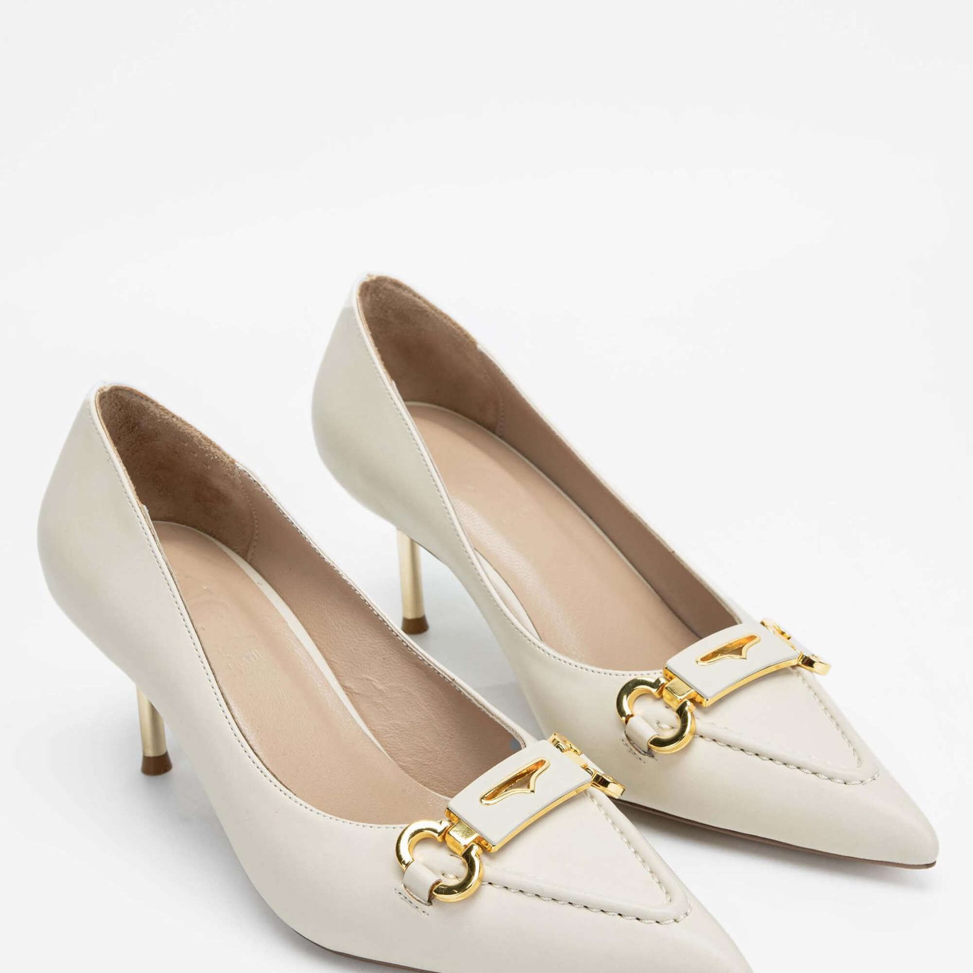 Tamer Tanca Kadın Vegan Bej Topuklu & Stiletto Ayakkabı