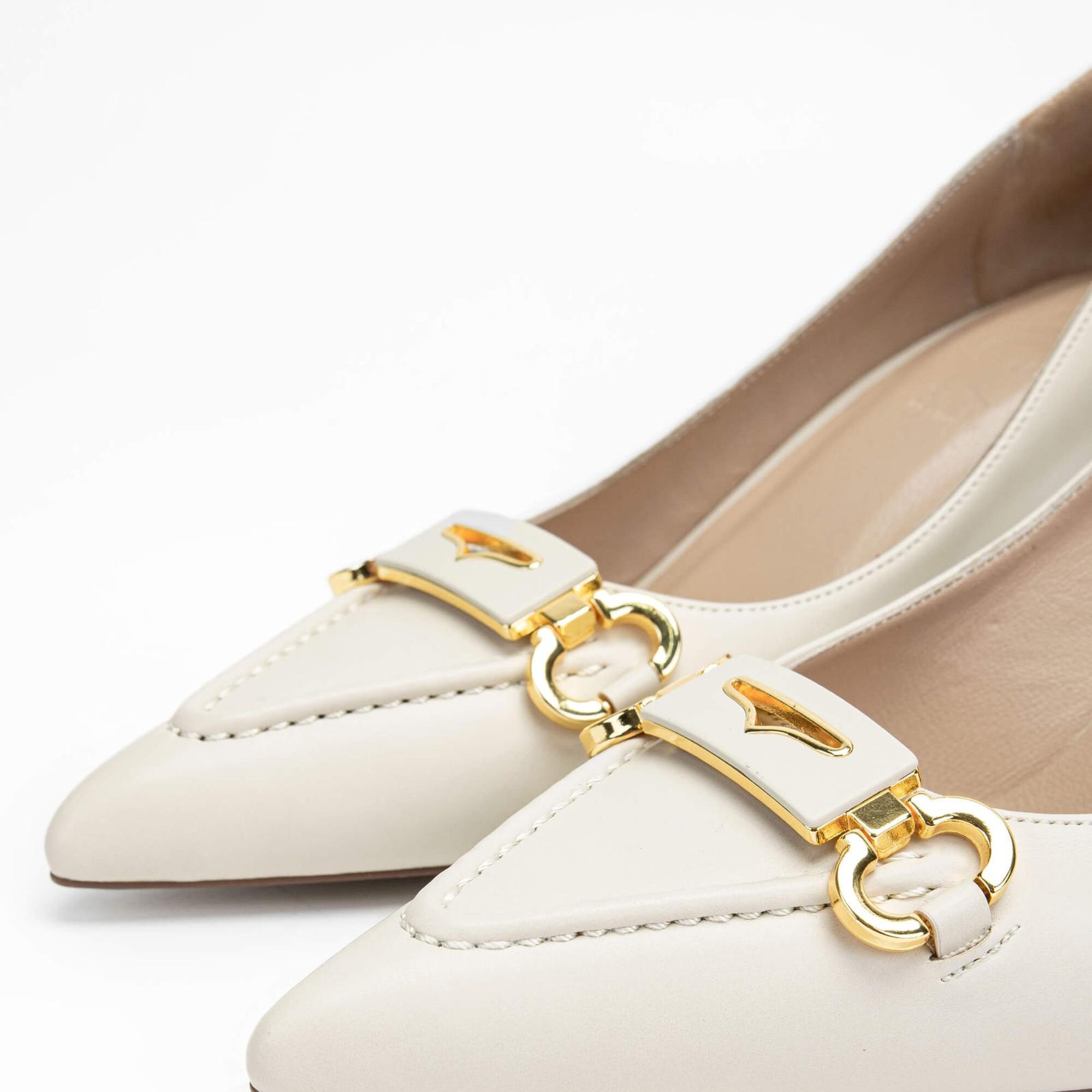 Tamer Tanca Kadın Vegan Bej Topuklu & Stiletto Ayakkabı