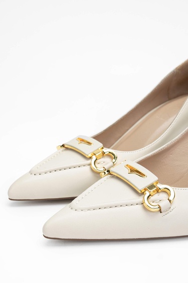  Tamer Tanca Kadın Vegan Bej Topuklu & Stiletto Ayakkabı