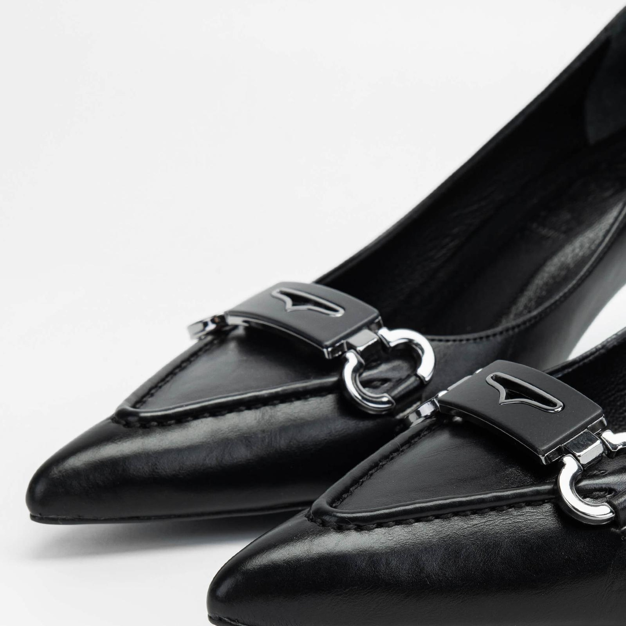 Tamer Tanca Kadın Vegan Siyah Topuklu & Stiletto Ayakkabı