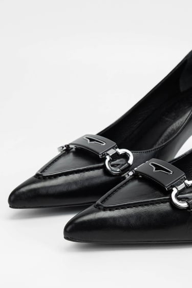  Tamer Tanca Kadın Vegan Siyah Topuklu & Stiletto Ayakkabı