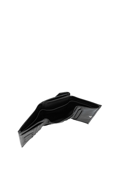  Tamer Tanca Kadın Vegan Siyah Rugan Cüzdan Cuzdan