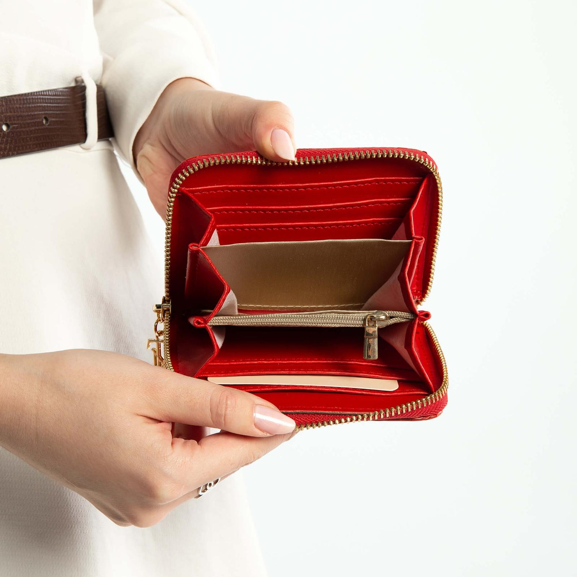 Tamer Tanca Kadın Hakiki Deri Kırmızı Günlük Cuzdan