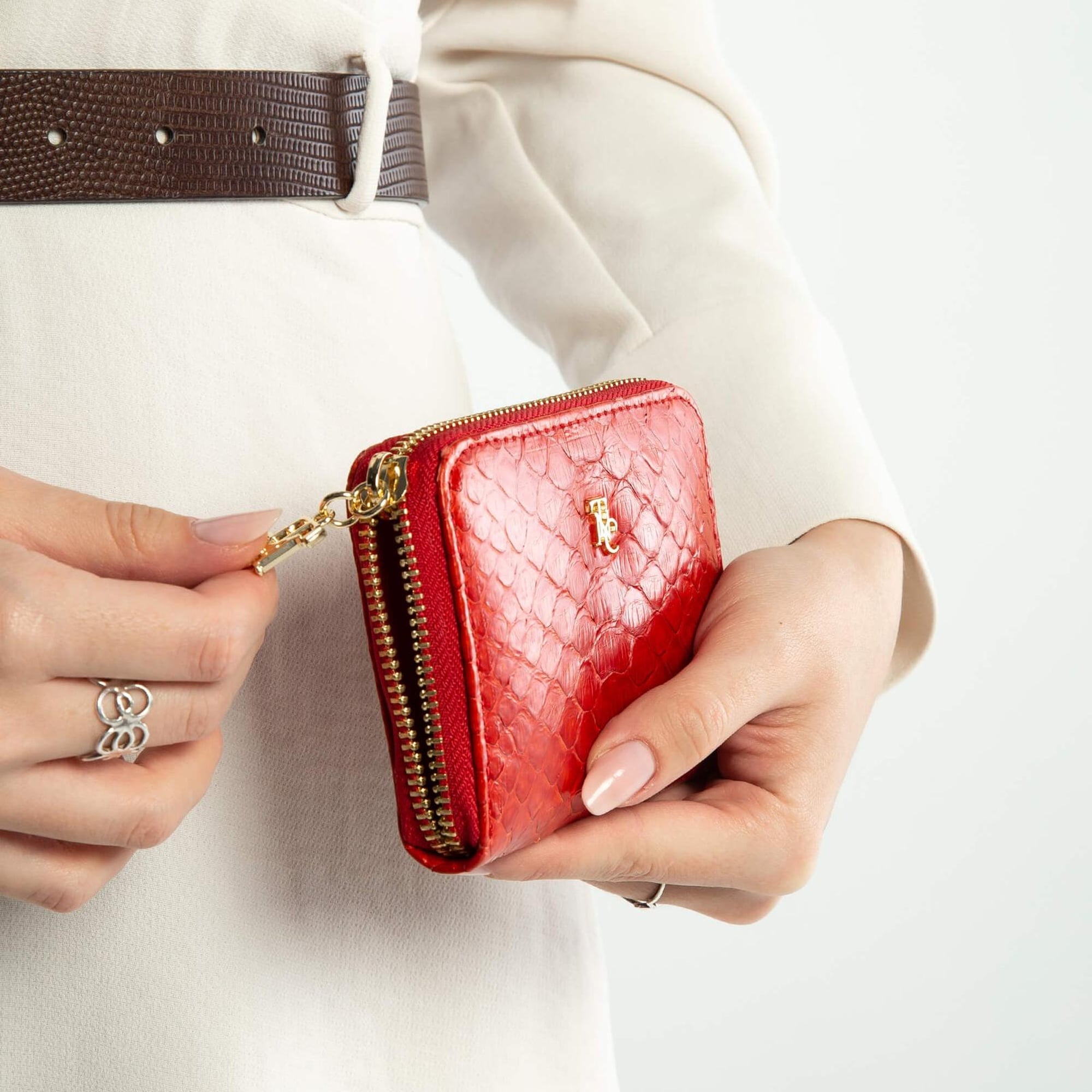 Tamer Tanca Kadın Hakiki Deri Kırmızı Günlük Cuzdan