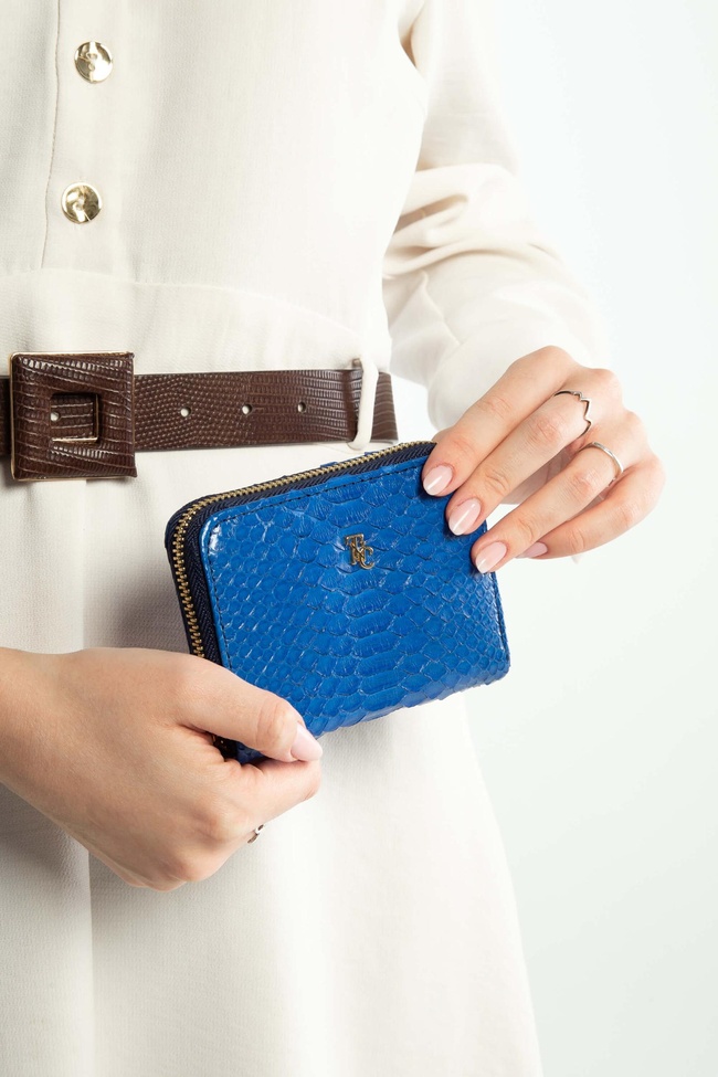  Tamer Tanca Kadın Hakiki Deri Lacivert Günlük Cuzdan