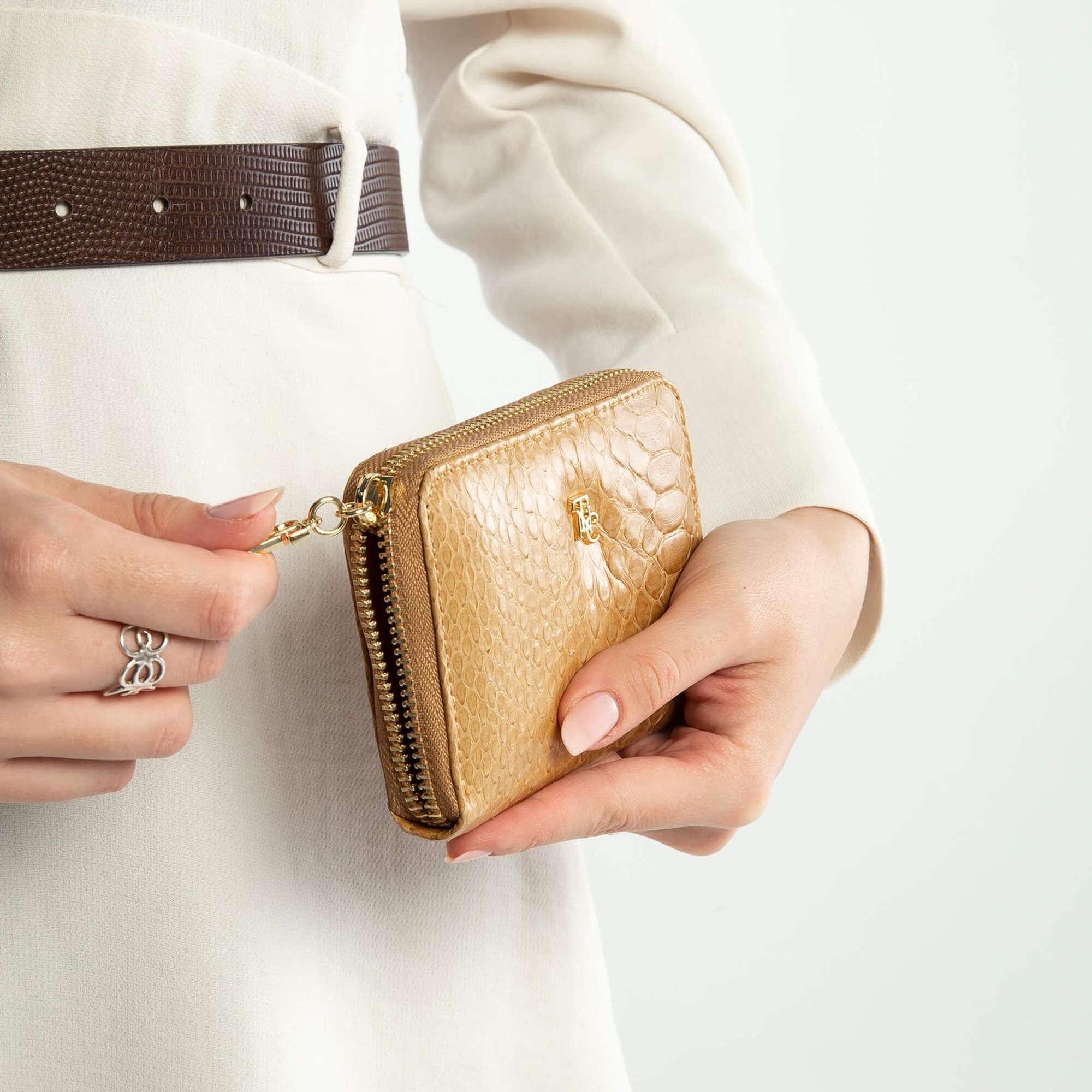 Tamer Tanca Kadın Hakiki Deri Hardal Günlük Cuzdan