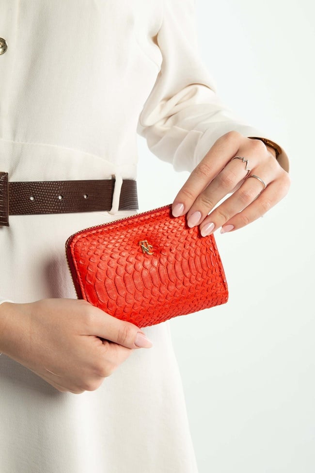  Tamer Tanca Kadın Hakiki Deri Narçiçeği Günlük Cuzdan