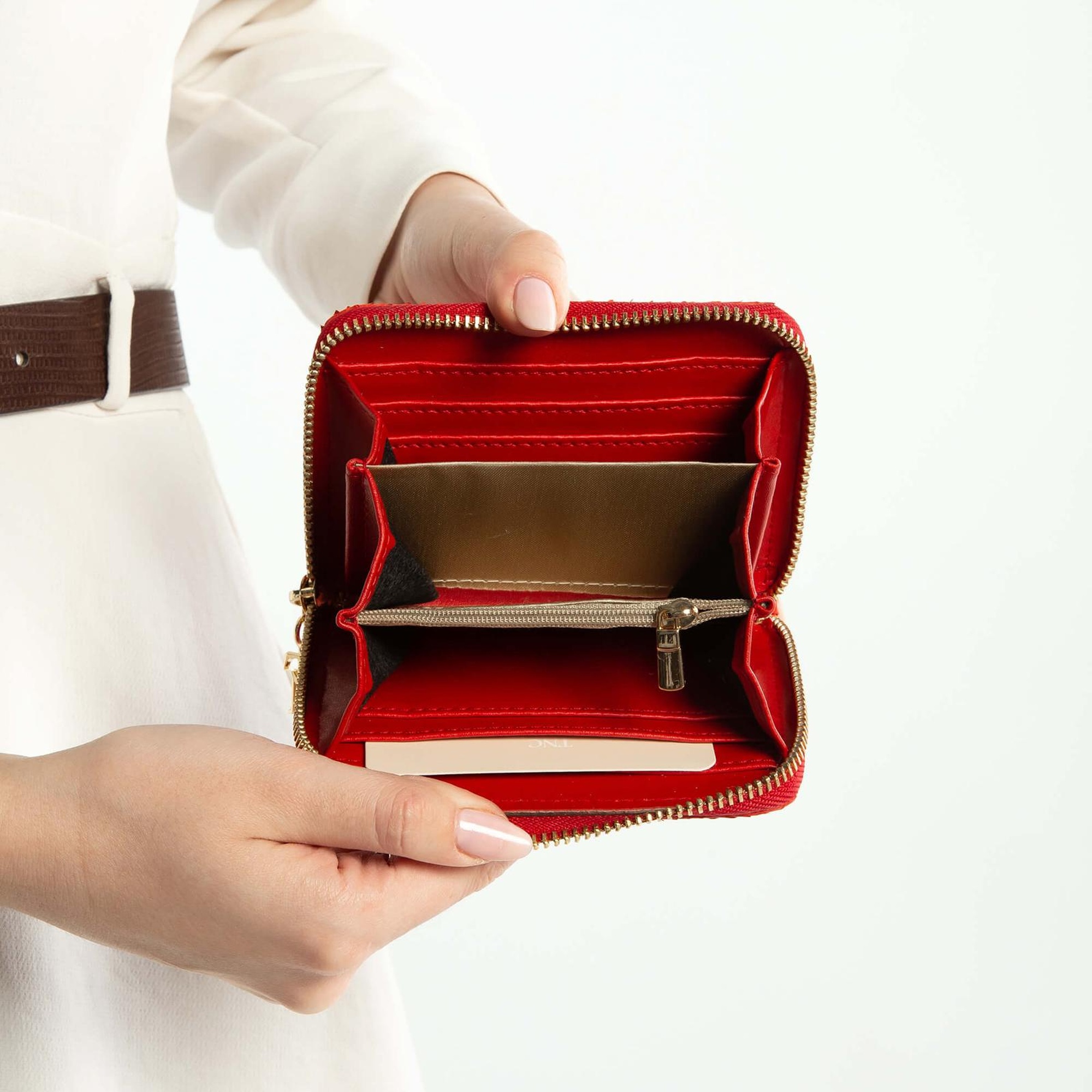 Tamer Tanca Kadın Hakiki Deri Narçiçeği Günlük Cuzdan