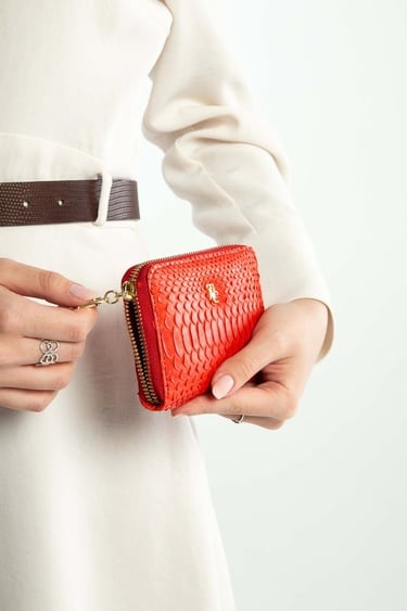  Tamer Tanca Kadın Hakiki Deri Narçiçeği Günlük Cuzdan