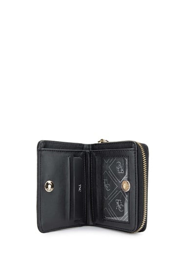  Tamer Tanca Kadın Vegan Siyah Cüzdan