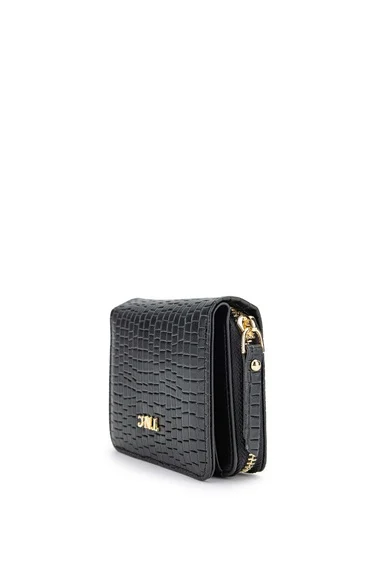  Tamer Tanca Kadın Vegan Siyah Cüzdan