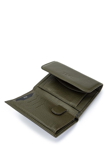  Tamer Tanca Kadın Hakiki Deri Yeşil Cüzdan Cuzdan