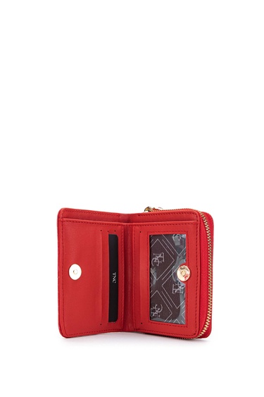  Tamer Tanca Kadın Vegan Kırmızı Cüzdan