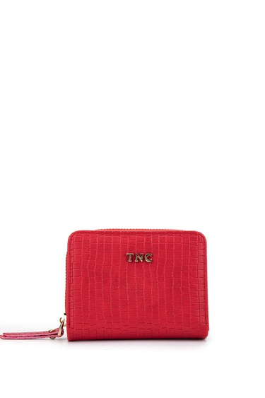  Tamer Tanca Kadın Vegan Kırmızı Cüzdan