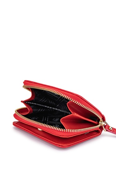  Tamer Tanca Kadın Vegan Kırmızı Cüzdan