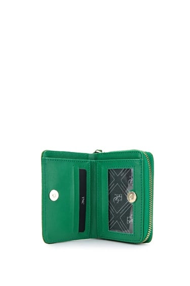  Tamer Tanca Kadın Vegan Yeşil Cüzdan