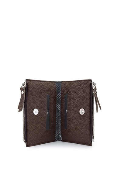  Tamer Tanca Kadın Vegan Kahverengi Cüzdan Cuzdan