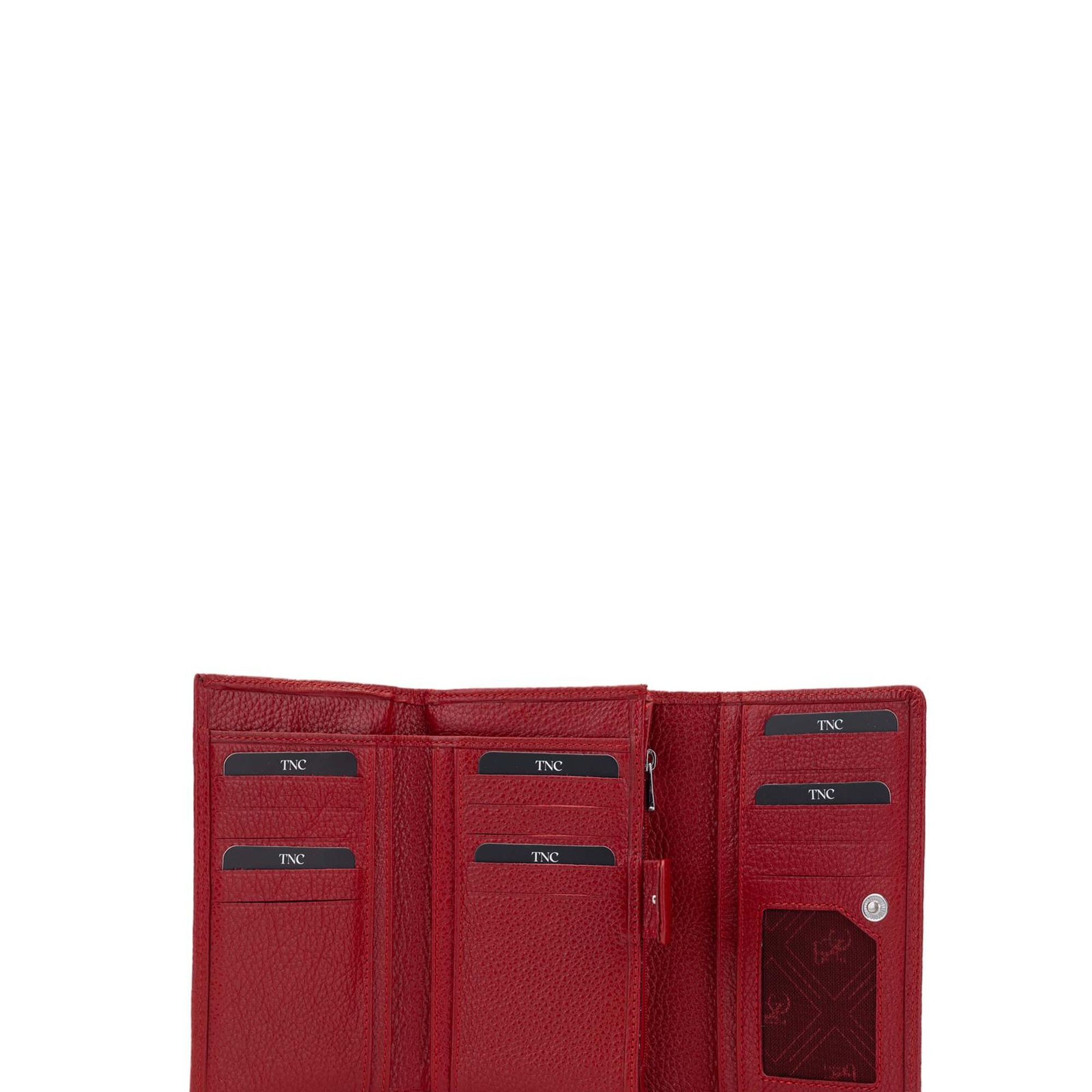 Tamer Tanca Kadın Hakiki Deri Kırmızı Cüzdan Cuzdan