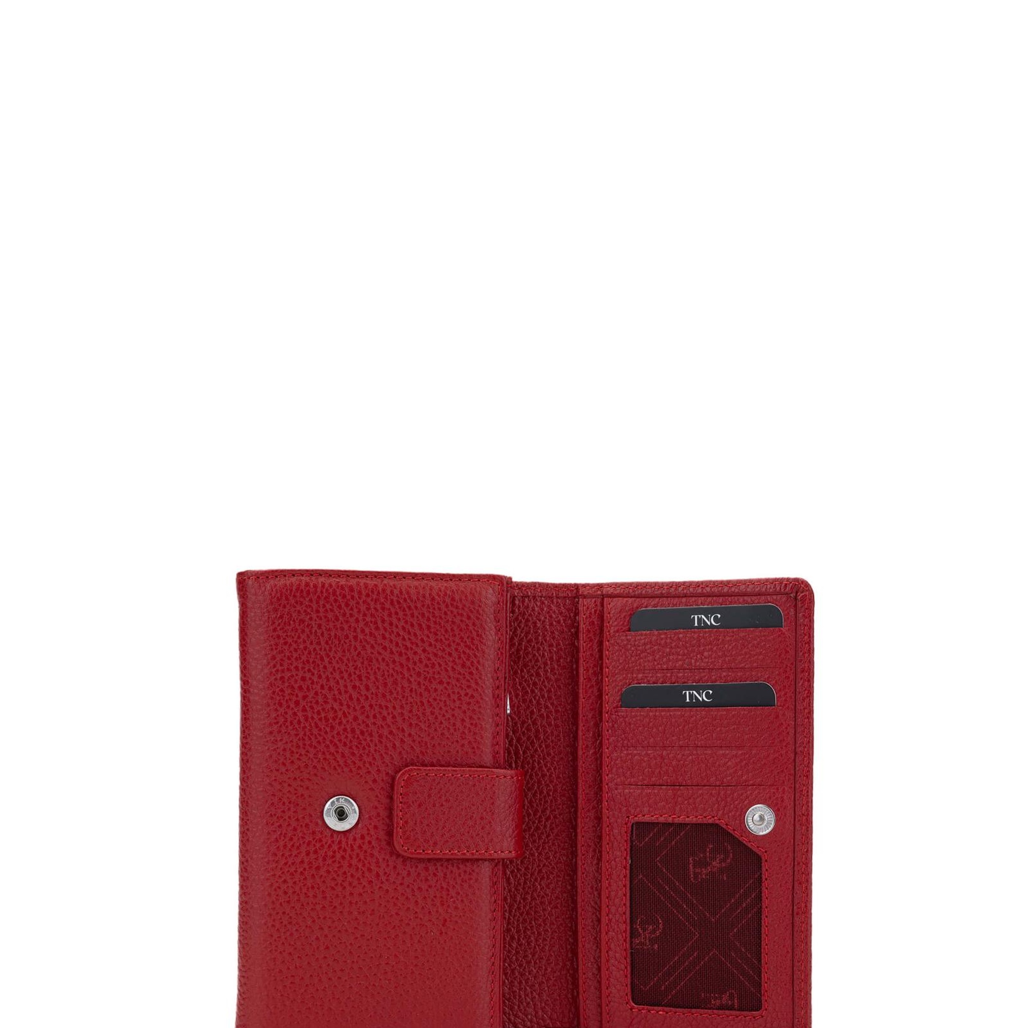 Tamer Tanca Kadın Hakiki Deri Kırmızı Cüzdan Cuzdan