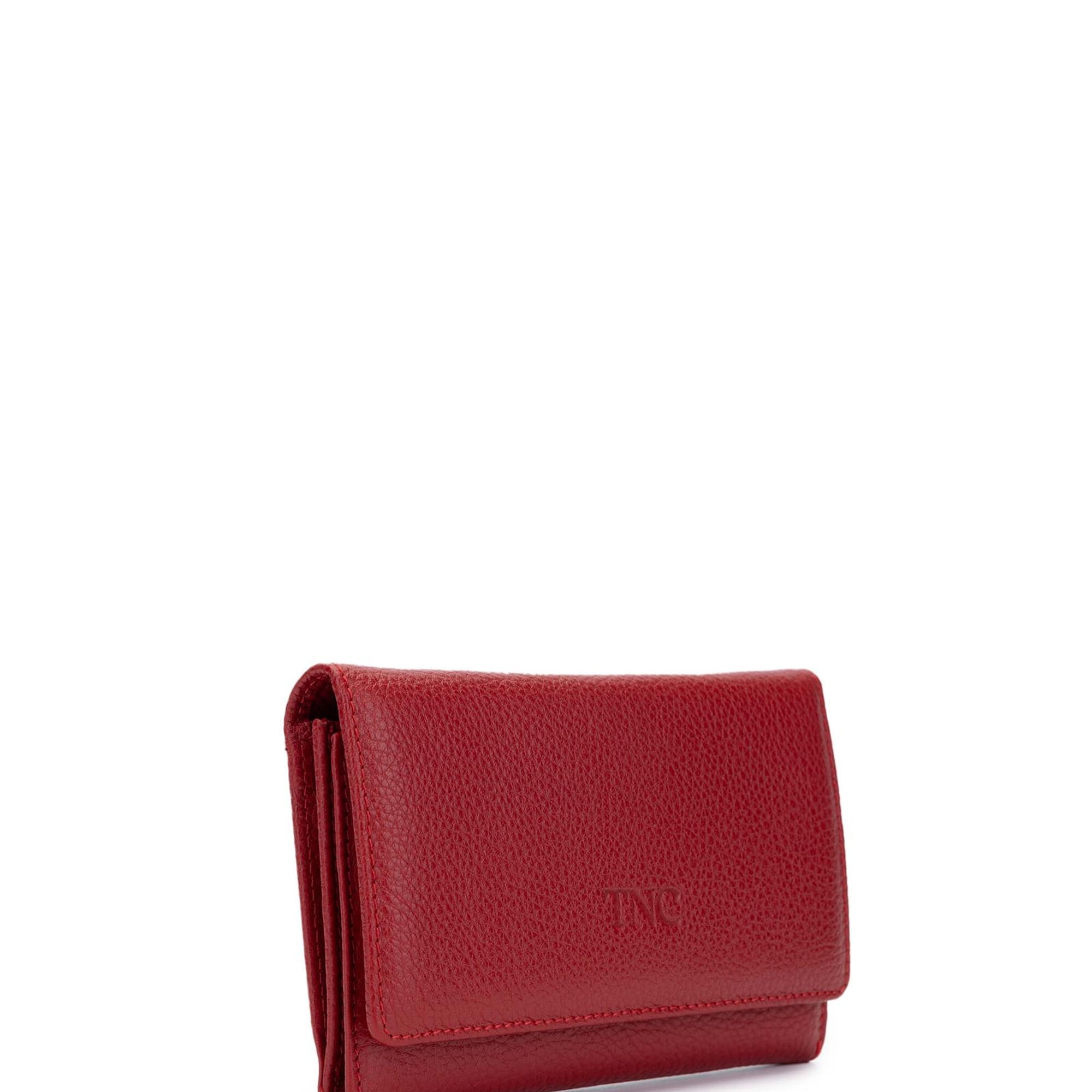 Tamer Tanca Kadın Hakiki Deri Kırmızı Cüzdan Cuzdan