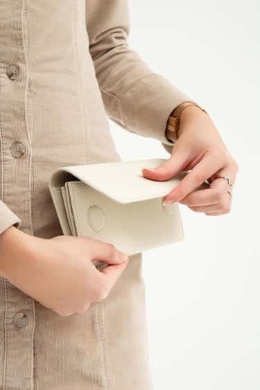  Tamer Tanca Kadın Hakiki Deri Bej Günlük Cuzdan