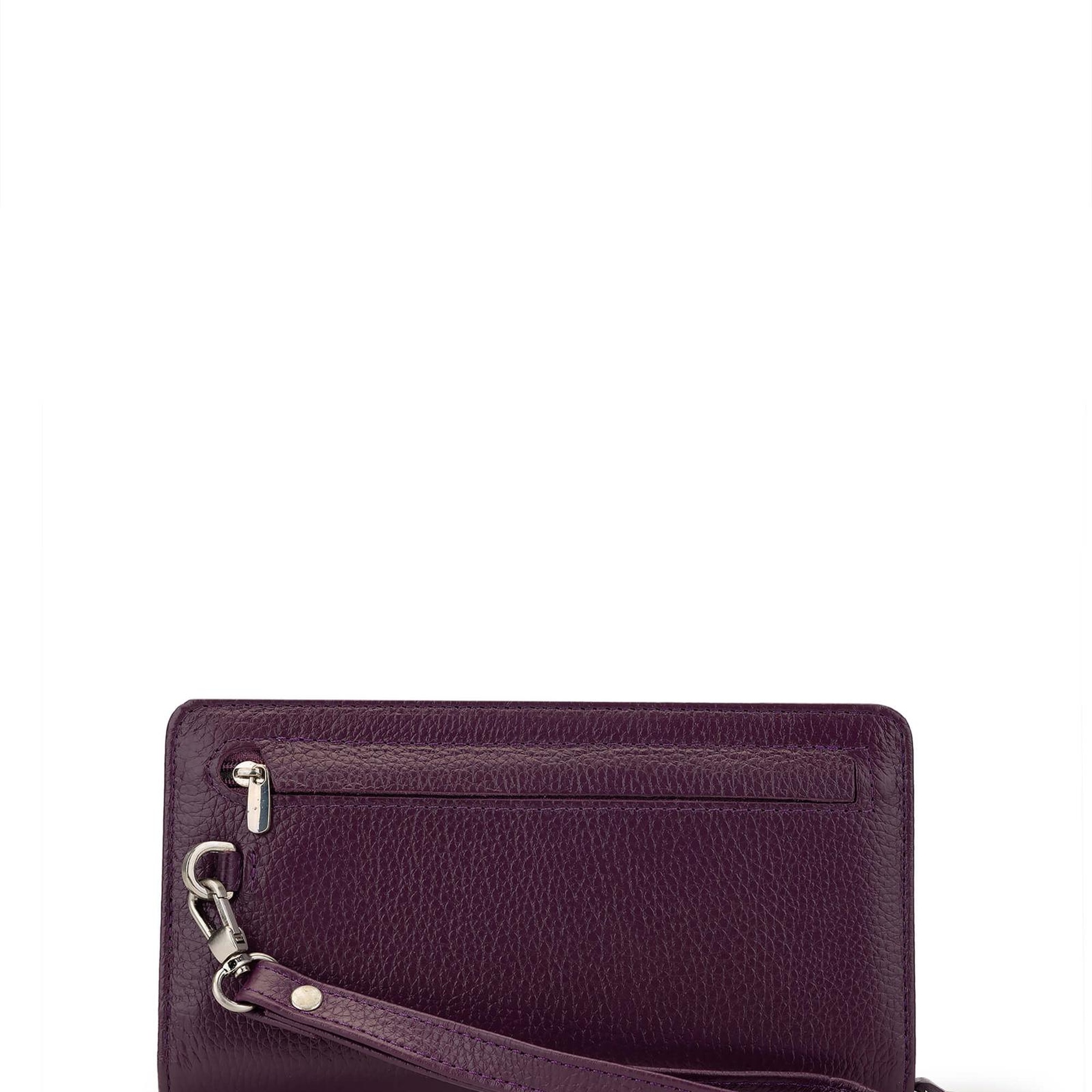 Tamer Tanca Kadın Hakiki Deri Mor Günlük Cuzdan