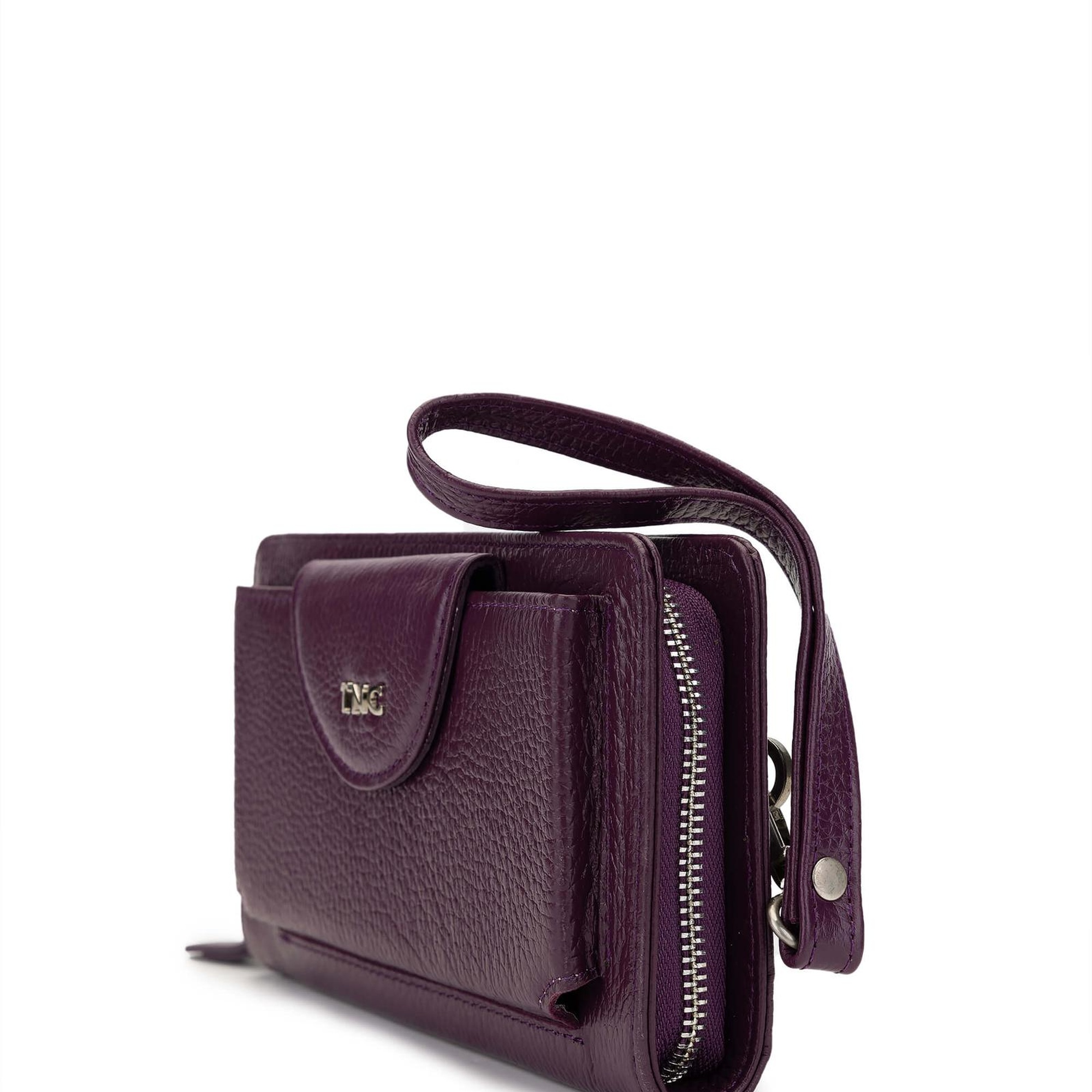 Tamer Tanca Kadın Hakiki Deri Mor Günlük Cuzdan