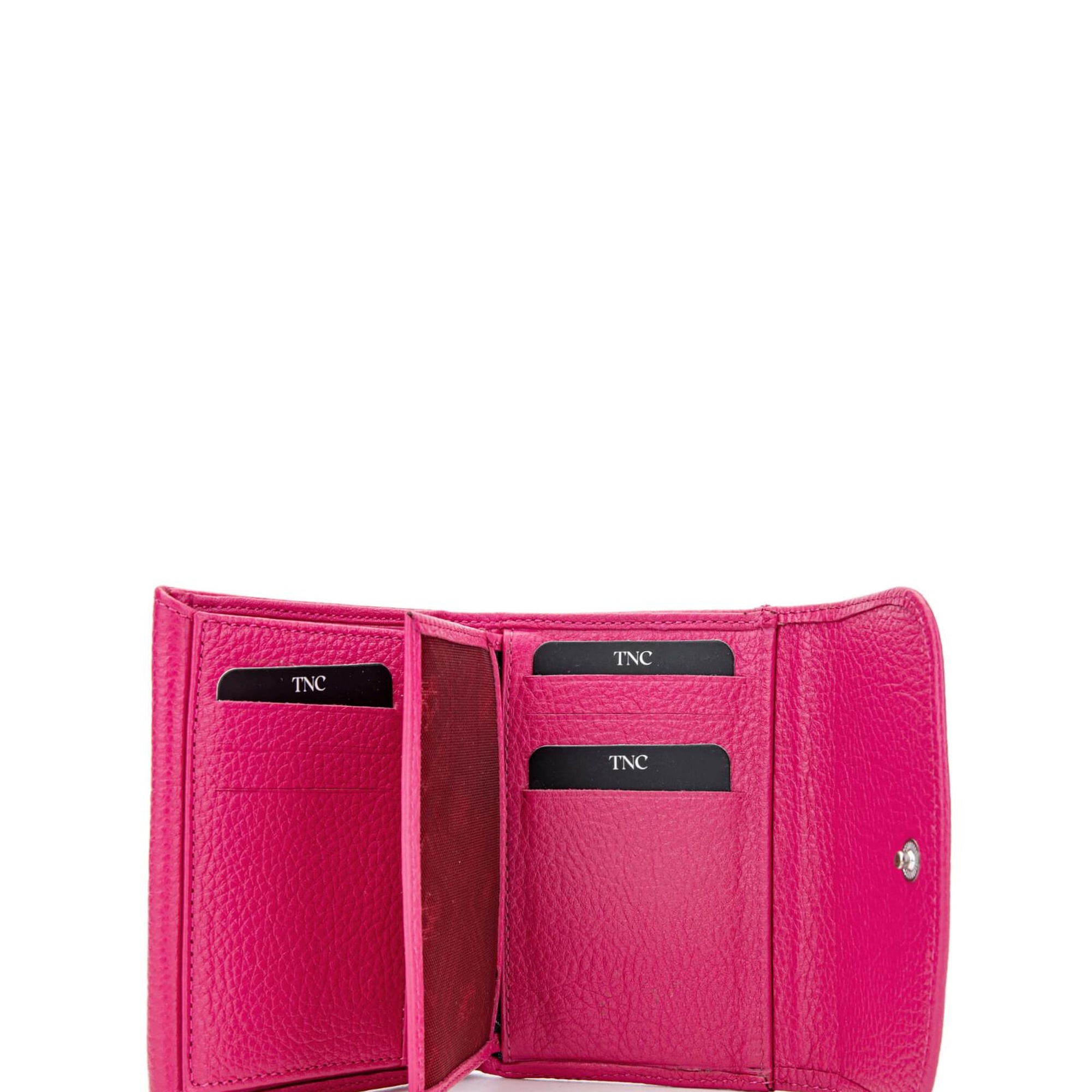 Tamer Tanca Kadın Hakiki Deri Fuşya Cüzdan