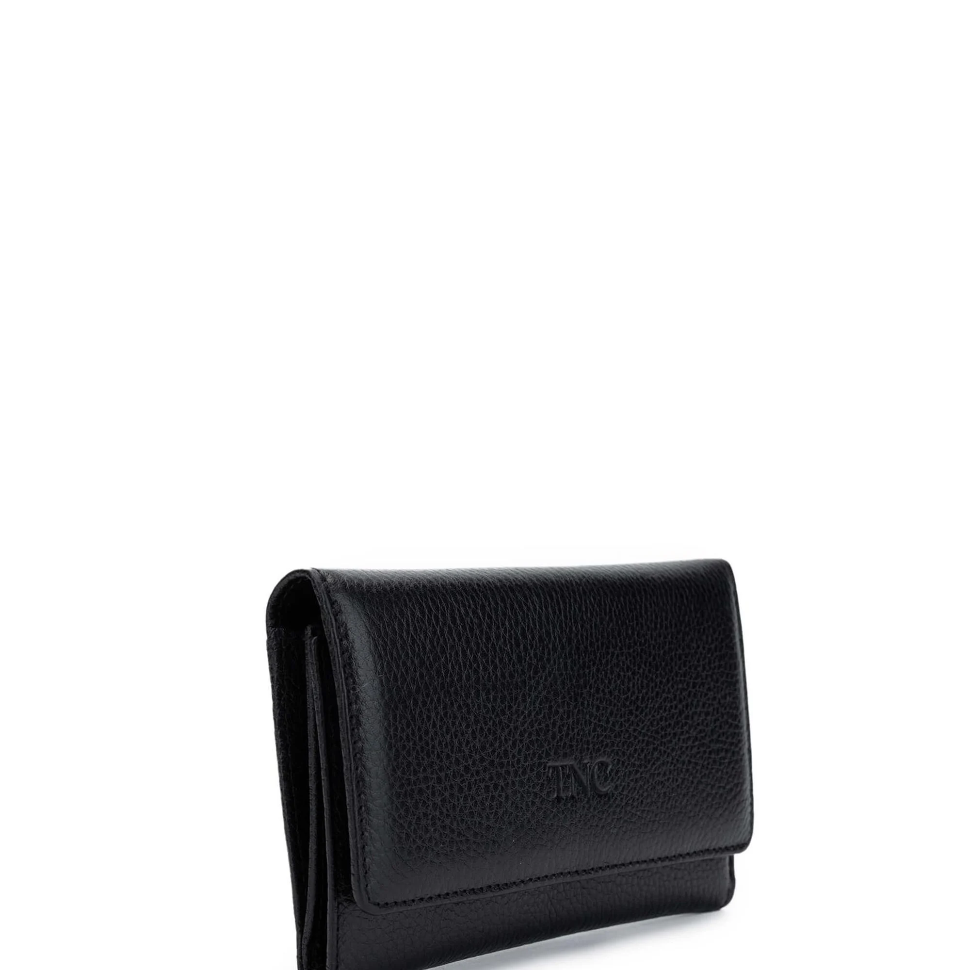 Tamer Tanca Kadın Hakiki Deri Siyah Cüzdan Cuzdan